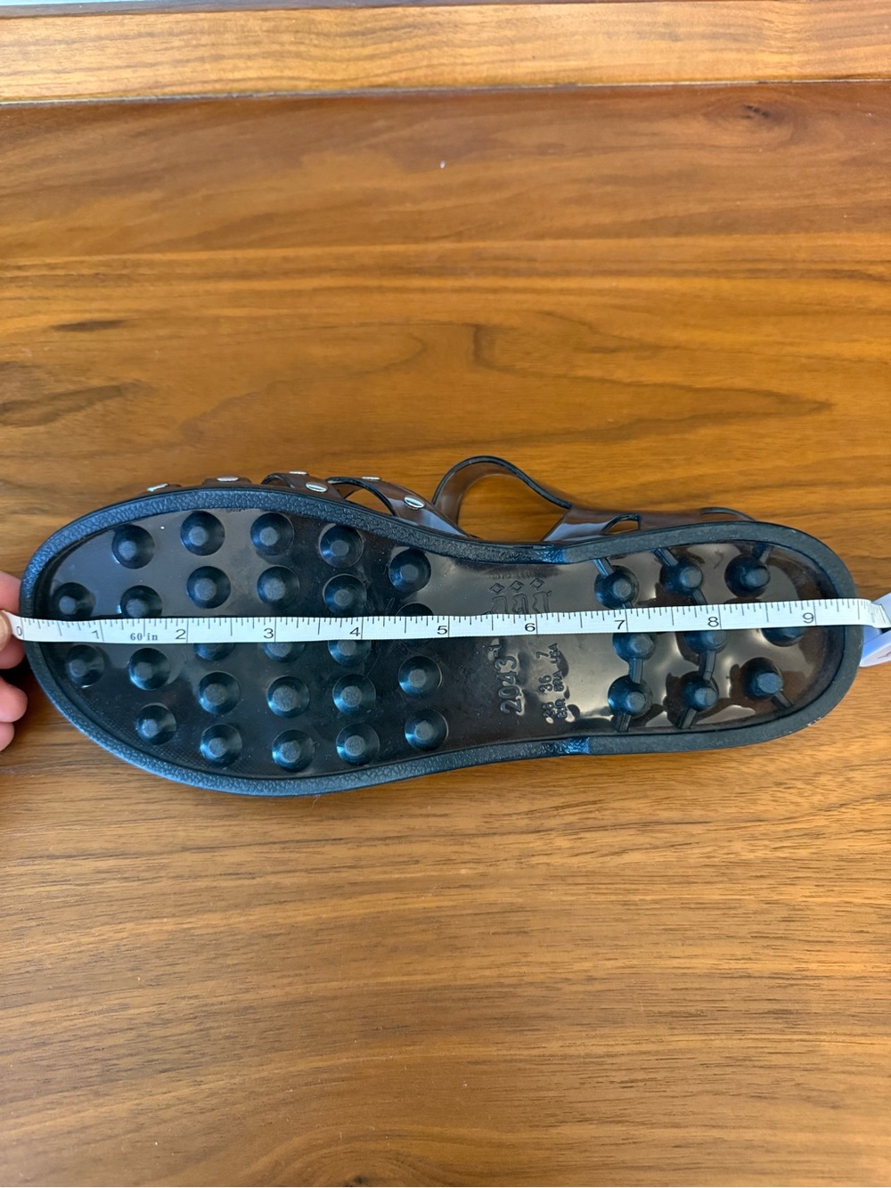 Intentionally Blank Black Studded Jelly Sandals - Women - Picture 5 of 5
